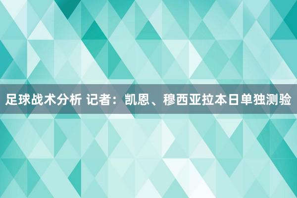 足球战术分析 记者：凯恩、穆西亚拉本日单独测验